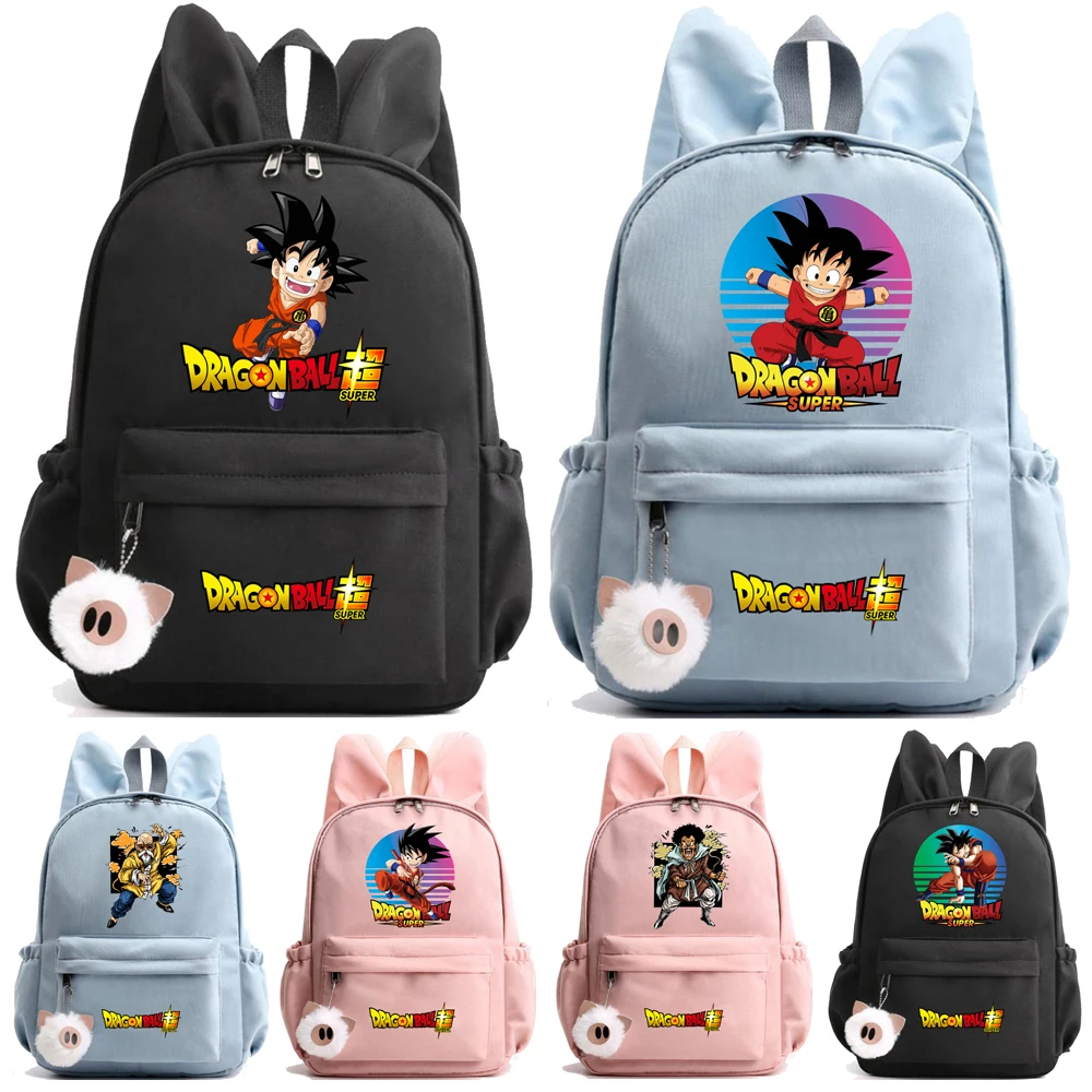 

Anime Dragon Ball Backpack for Boy Girl Hildren Back To School Schoolbag Kawaii Goku Student Backpack Lightweight Bags Women