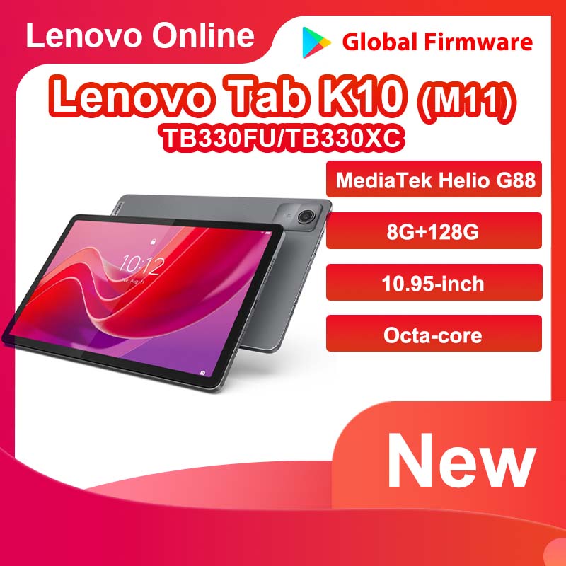 Global Firmware Original Lenovo Zhaoyang Tab K10(M11)  Wifi LTE 10.95 inch 90hz MediaTek Helio G88 10w Charger 7040mAh Android