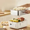Buffet Food Warmer Stainless Steel Electric Steamer Household 16L Multi-function Steamer 1500W  Steam Cooker 3
