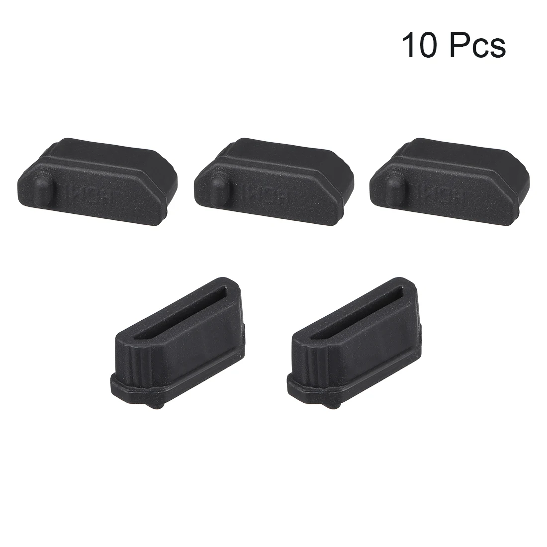 Uxcell 10pcs HDMI Male Anti Dust Silicone Cover Port Protectors 11mmx1.3mm Inside Install Size Black Silicone Anti-dust Stopper usb port protector