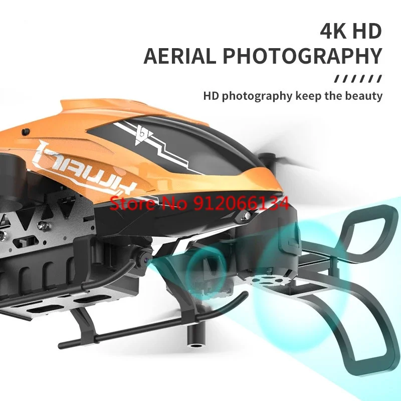 4K WiFi FPV Helicopter Altitude Hold Fixed Height real-time transmission Quadcopter With 4K HD Camera Hovering Aricraft RC Toy