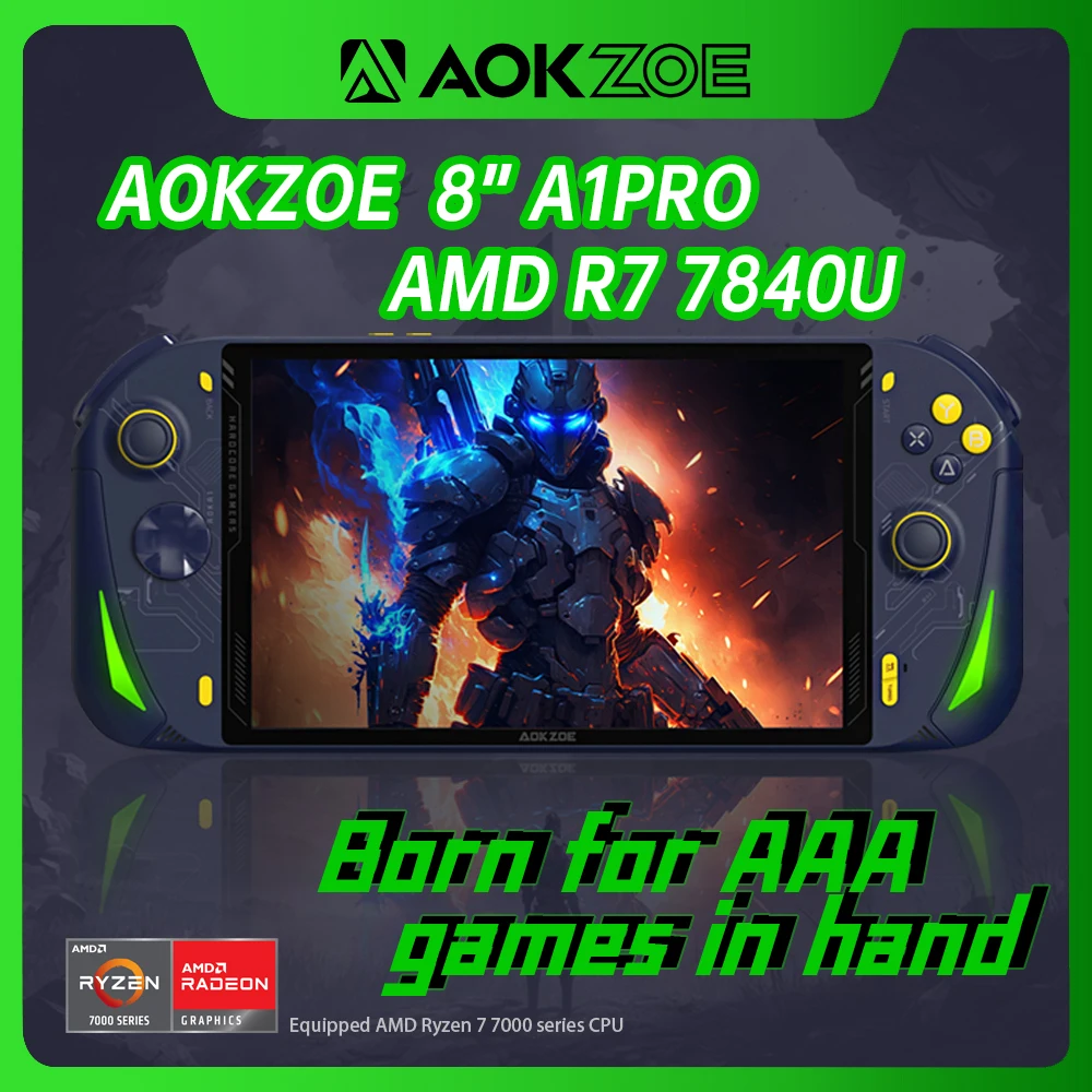 AOKZOE A1Pro 8 Handheld Game Console Touch Screen Laptop AMD Ryzen 7 aokzoe-a1pro-8-handheld-game-console-touch-screen-laptop-amd-ryzen-7