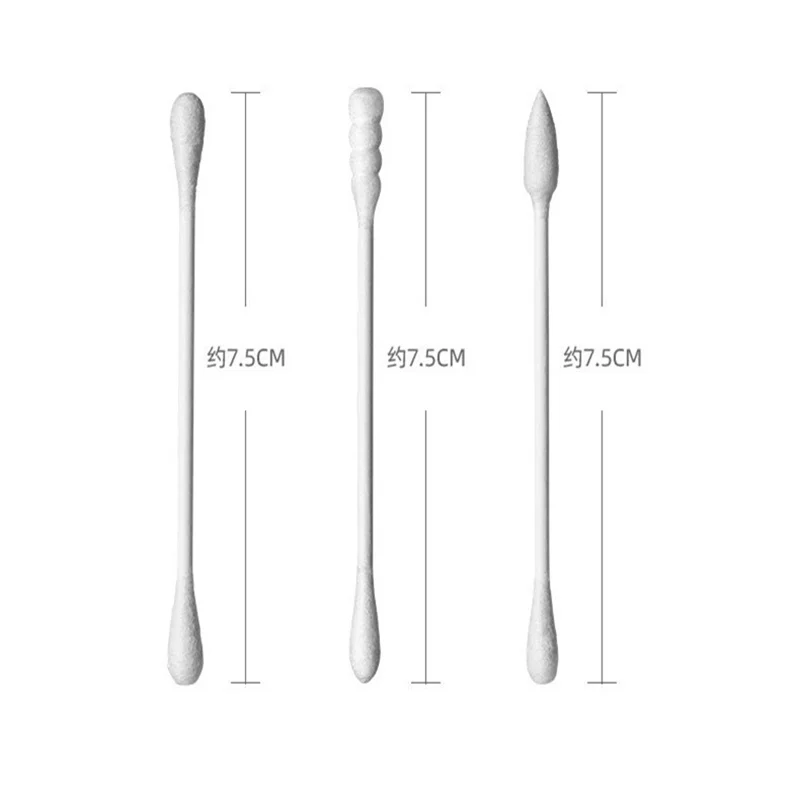 100/200/300pcs/Box Bamboo Baby Cotton Swab Wood Sticks Soft Cotton Buds Cleaning of Ears Tampons Cotonete Pampons Health Beauty