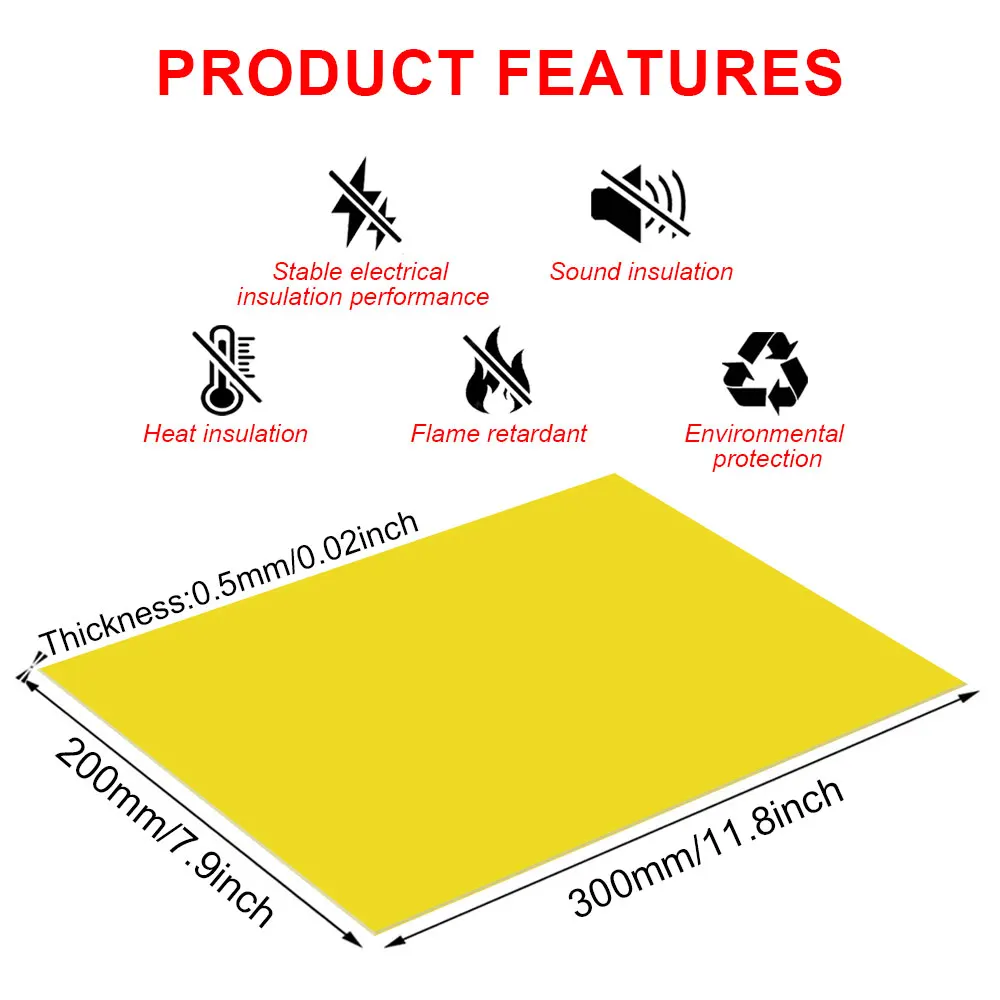 Yellow Epoxy Fiber Board EVA Insulation For 3.2V 280Ah 320Ah 310Ah 200Ah 90Ah Lifepo4 Battery Pack DIY Electoric Kit 3Pcs