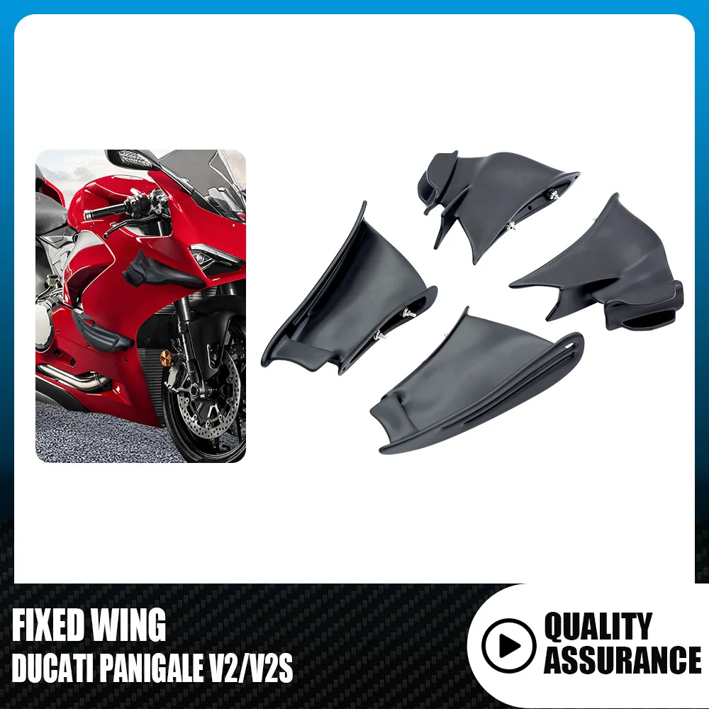 

For DUCATI PANIGALE V2/V2S 2020-2023 For DUCATI Motorcycle Accessories Winglet Front Aerodynamic Side Wing Spoiler Fairing