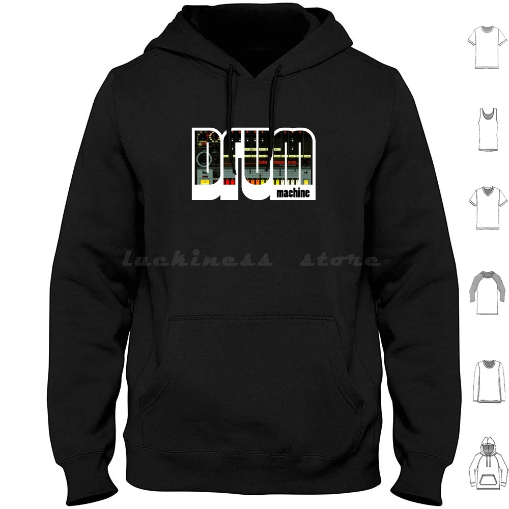 Drum Machine Tr-808 Felpe Con Cappuccio Manica Lunga Roland Tr 808 808 909 303 Drum Machine Acid House Acid Techno Edm Dj Music