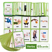 Kids Montessori Baby Learn English Word Card Flashcards Cognitive Educational Toys Picture Memorise Games Gifts for Children 1