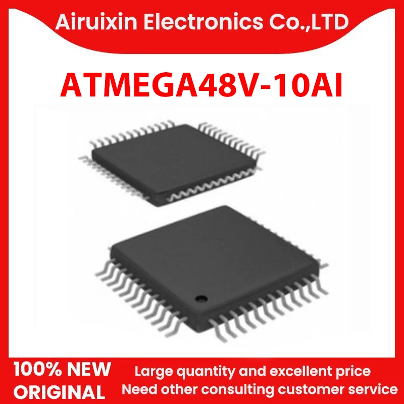 

100% New and Original ATMEGA48V-10AI LQFP32 1PCS/LOT