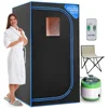 Compact Portable Steam Sauna Tent 1600W Steamer 9 Heat Levels Remote Control Chair Spa 2