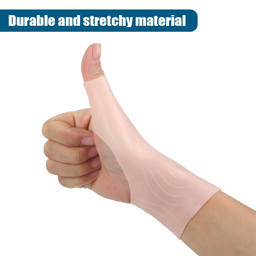 1Pair Silicone Gel Thumb Wrist Gloves Carpal Tunnel Support for Tenosynovitis Spasms Rheumatism Arthritis Hand Pain Relief compression gloves wrist support