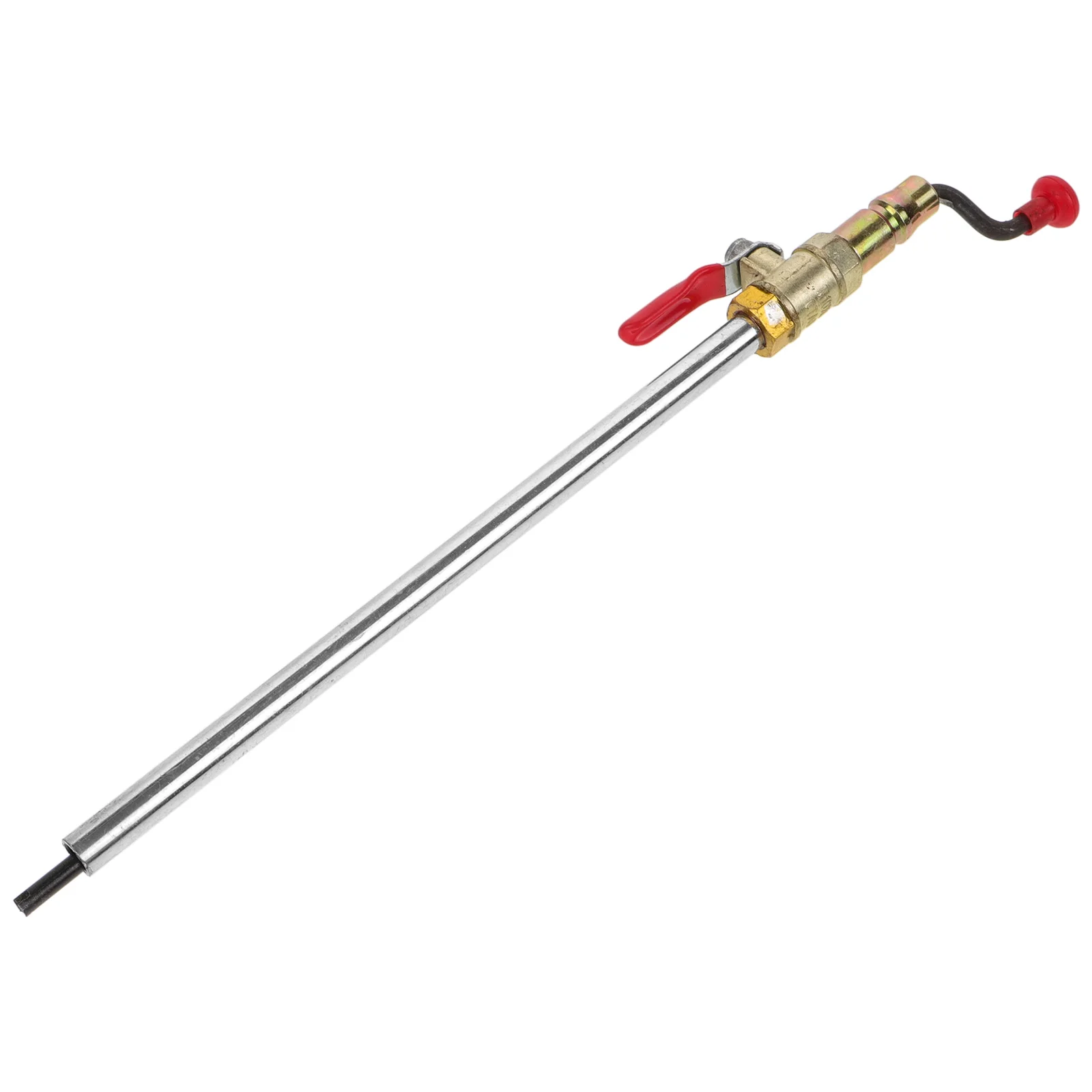 

Air Compressor Tire Inflation Lever Inflator Gauge Chuck with Car Barometer Hand Crank Nozzle