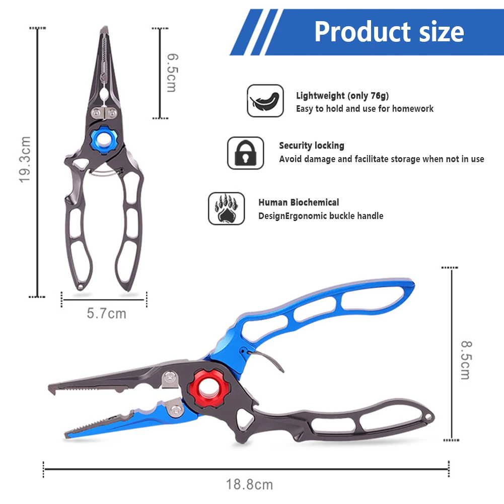 Fishing Pliers Saltwater Resistant Fishing Hook Remover Line