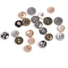 10pcs Metal Two Hole Four Hole Small Shirt T-shirt Short Sleeve Black And White Gold And Silver Button Sewing DIY Manual 3