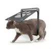 Plastic Pet Lockable Screen Door Automatic Lock Weatherproof Dog Flap Door Ventilation Magnetic Flap Self-Closing Pet Door 5