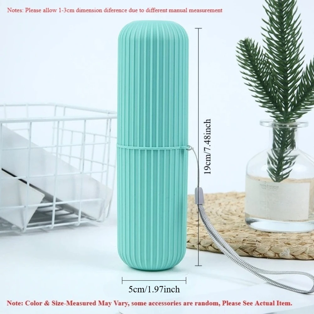 Travel Portable Toothbrush Holder with Toothpaste Storage