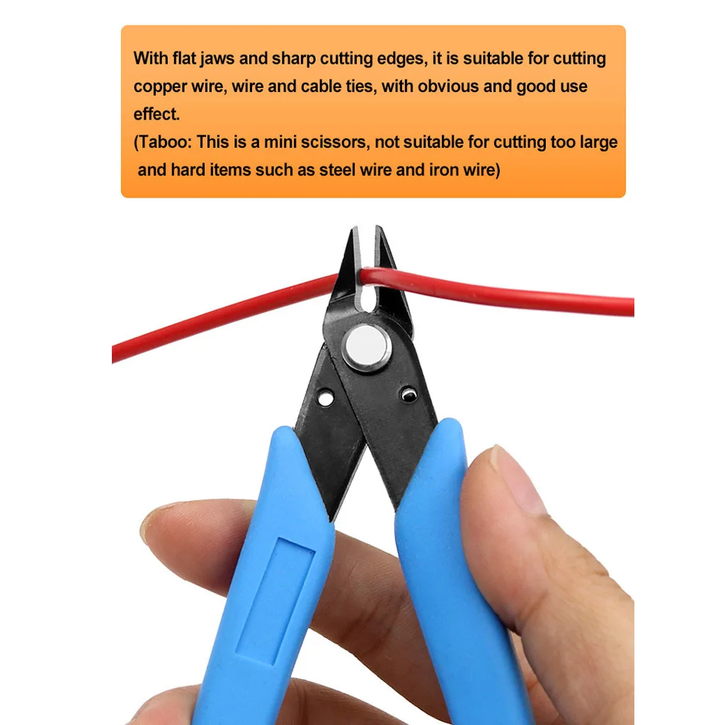 3.5 Small Diagonal Wire Cutters Hard Metal Side Cutting Pliers Nippers  Crafts M