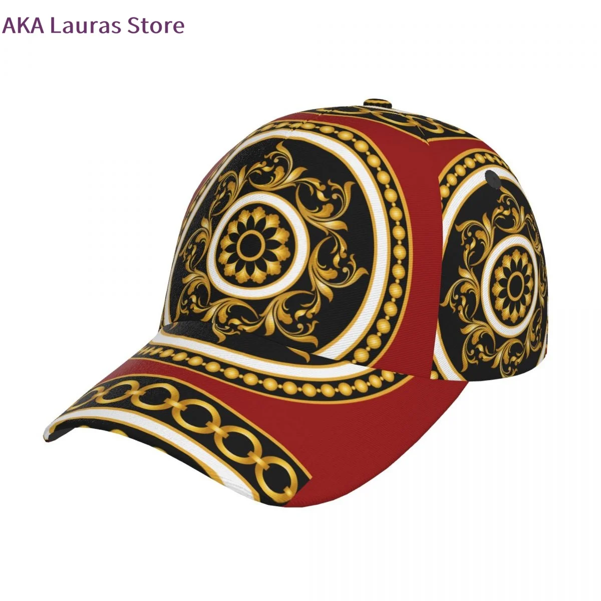 Golden Chain With Baroque Outdoor Sport Caps Baseball Hat Men Women Visor Cap Baseball Cap Street Hip Hop Caps golf hat men