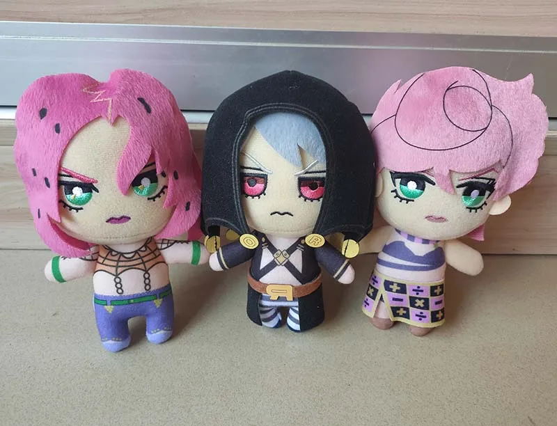 JoJos Bizarre Adventure Part 5 Tomonui vol.5 Plush Doll Diavolo Risotto Trish 3PCS jojo s bizarre adventure part 1 vol 3 phantom blood