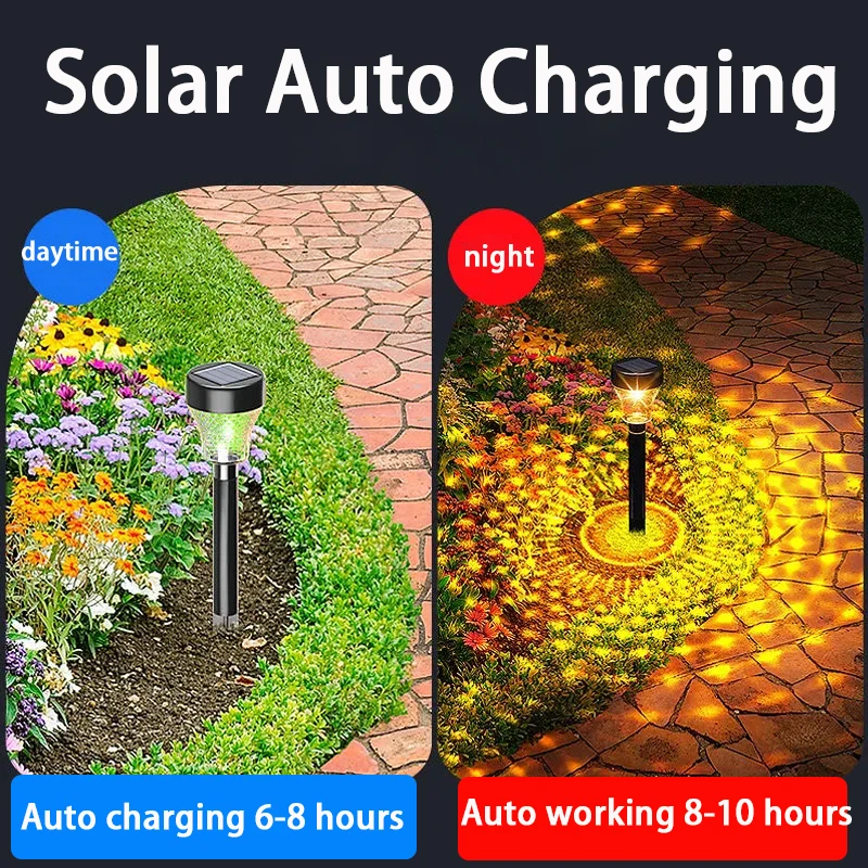 Garden Lights Solar LED Light Outdoor RGB Color Changing Solar Pathway Lawn Lamp for Garden Decor Landscape Lighting solar ground lights