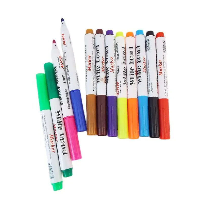 8/12 Colors Magical Water Painting Pen Set, Water Floating Doodle/graffiti  Drawing Early Art Education Pens For Kids, Magic Whiteboard Marker - Temu