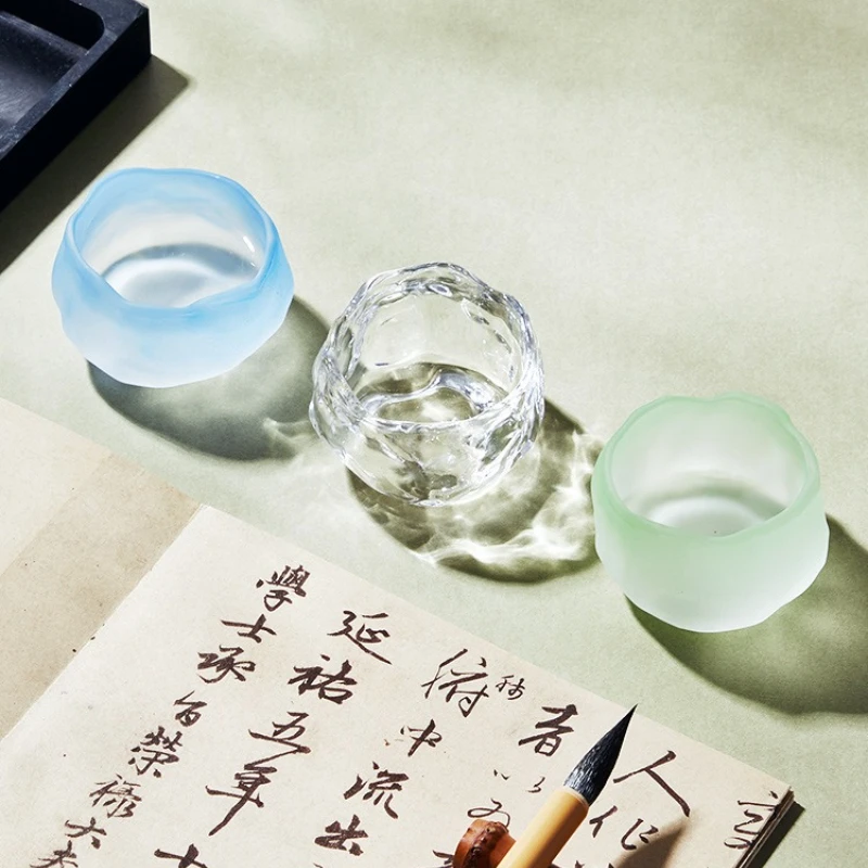 Colorful Ceramic Water Bowl for Calligraphy Brushes and Pens