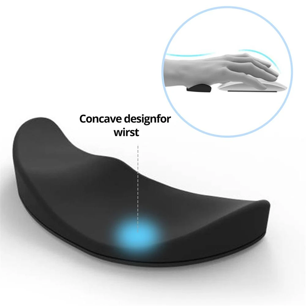 Ergonomic Mouse Pad Wrist Pad Silicon Gel Non-slip Streamline Wrist Rest Support Mat for Office Gaming PC gaming mousepad mouse pad wrist pad