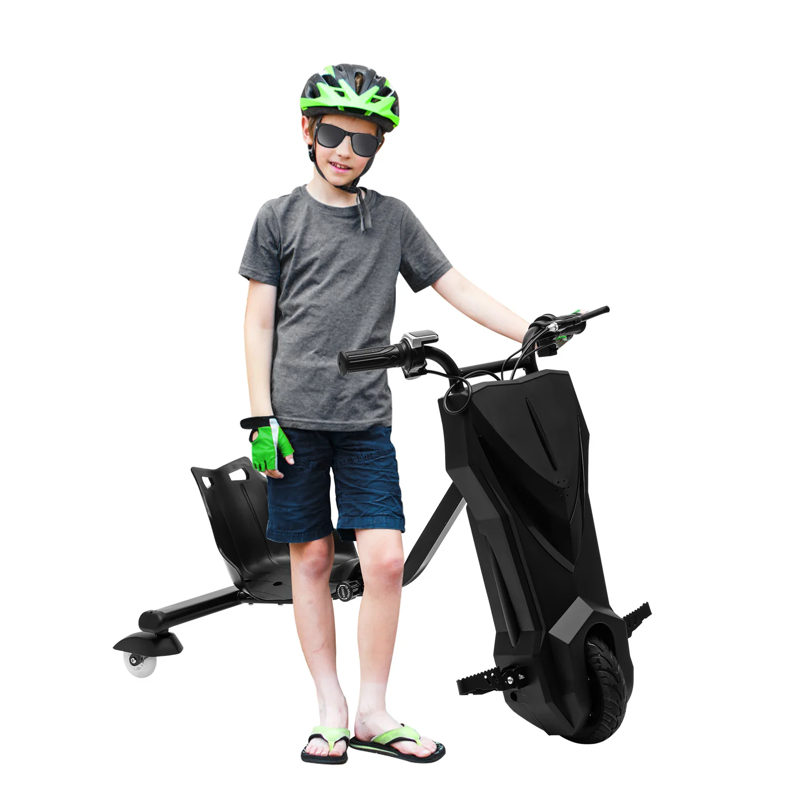 Drift Scooter 360° Kinder E-Scooter Drifting GoKart Drifter Dreirad