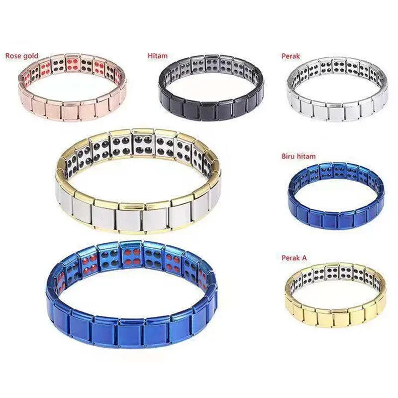 Classic Healthy Magnetic Magnet Arthritis Pain Relief Energy Jewelry Bracelet for Men Fitness Weight Loss Health Care Bangles