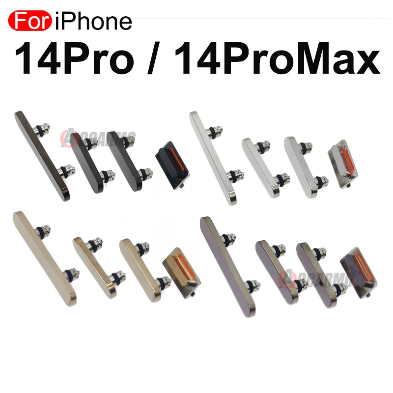 Phone Switch Key Power Volume Control Button For Apple iPhone 14 Pro Max 14Pro 14PM Full Set Side Replacement Parts
