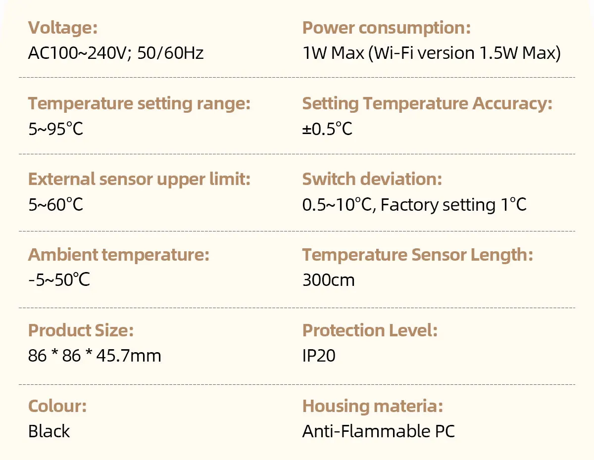 Tuya Smart WiFi Touch Screen Thermostat Electric/Water/Gas Boiler Floor Heating