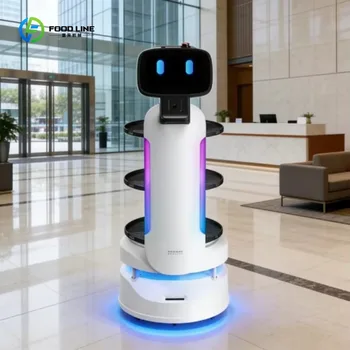Robot Commerciale per Consegna Cibo con IA, Carico Utile 40kg, 6h di Autonomia, Navigazione LDS SLAM, Operazione Rapida, Personalizzabile