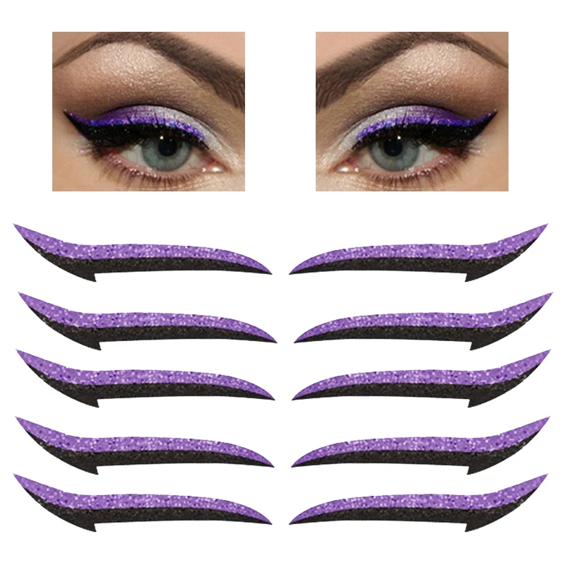 10Pcs PurpleEyeliner