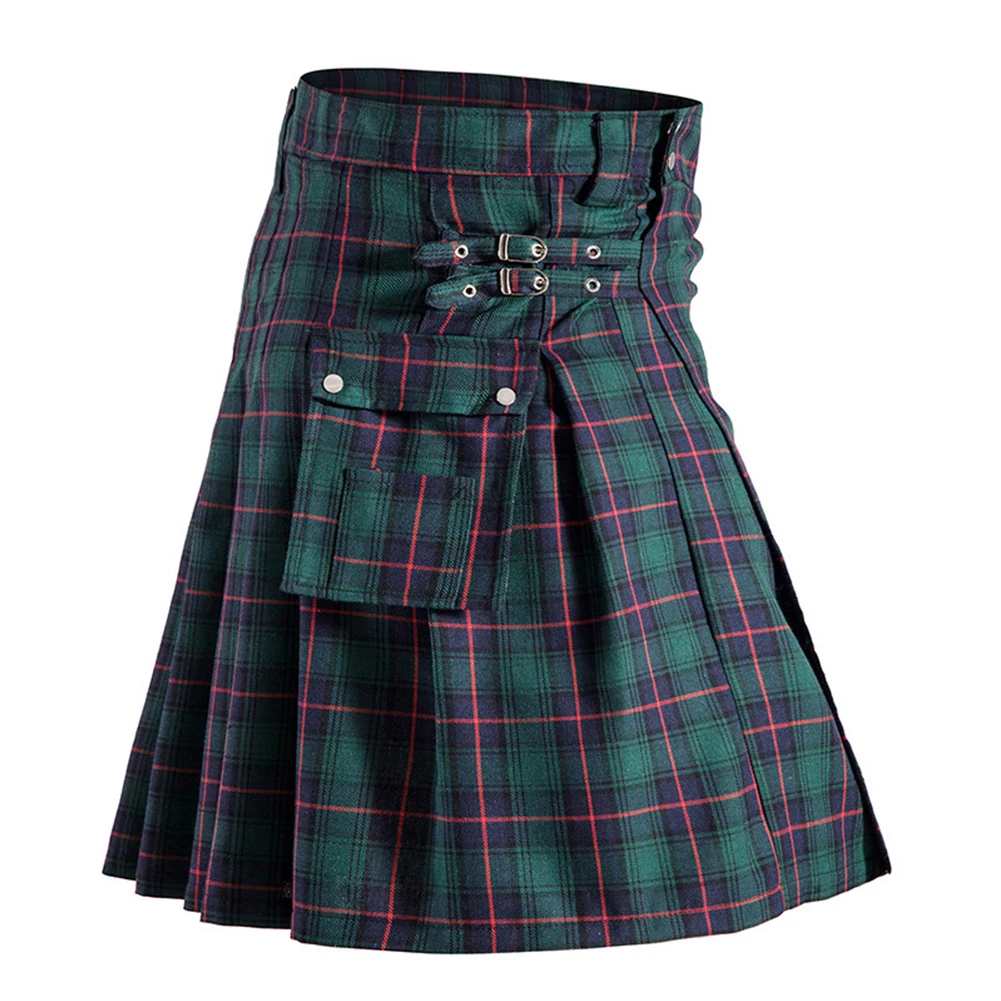 Kilt Da Uomo Scozzese Tradizionale Highland Dress Gonna Kilts Gonna Scozzese Tartan Plaid Pattern Lunghezza Corta Vita Alta