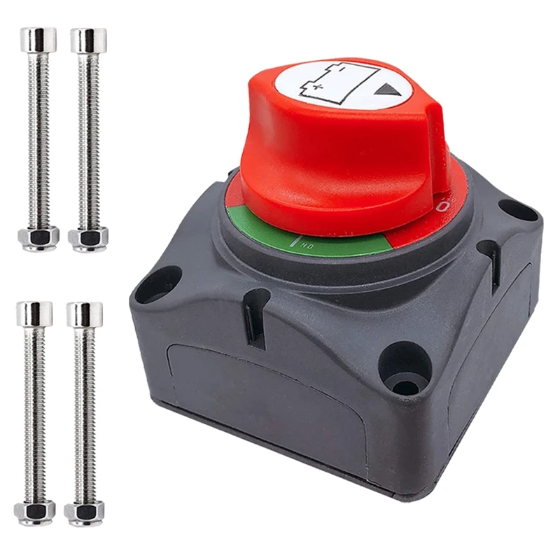 

Переключатель аккумулятора, основной выключатель питания аккумулятора 12-48 В, отсоединяющий изолятор для автомобиля, транспортного средства, RV и лодки