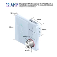 เทอร์โมสตัทอัจฉริยะ Tuya WiFi 16A AC220V ควบคุมอุณหภูมิระบบทำความร้อนไฟฟ้า พร้อมหน้าจอ LED และปุ่มควบคุมแบบหมุน สำหรับห้องและสำนักงาน 3