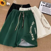 M-5XL hommes Shorts pantalons courts décontractés surdimensionné Shorts de plage rétro lettres imprimer Shorts de sport cinq Points Shorts vêtements pour hommes 1