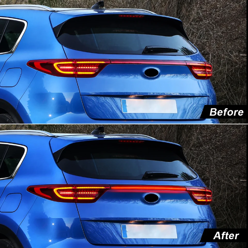 Garniture De Feu Arrière Pour Kia Sportage KX5 4 Pièces Voiture Arrière Feu Arrière Lampe Décoration Couverture - Auto