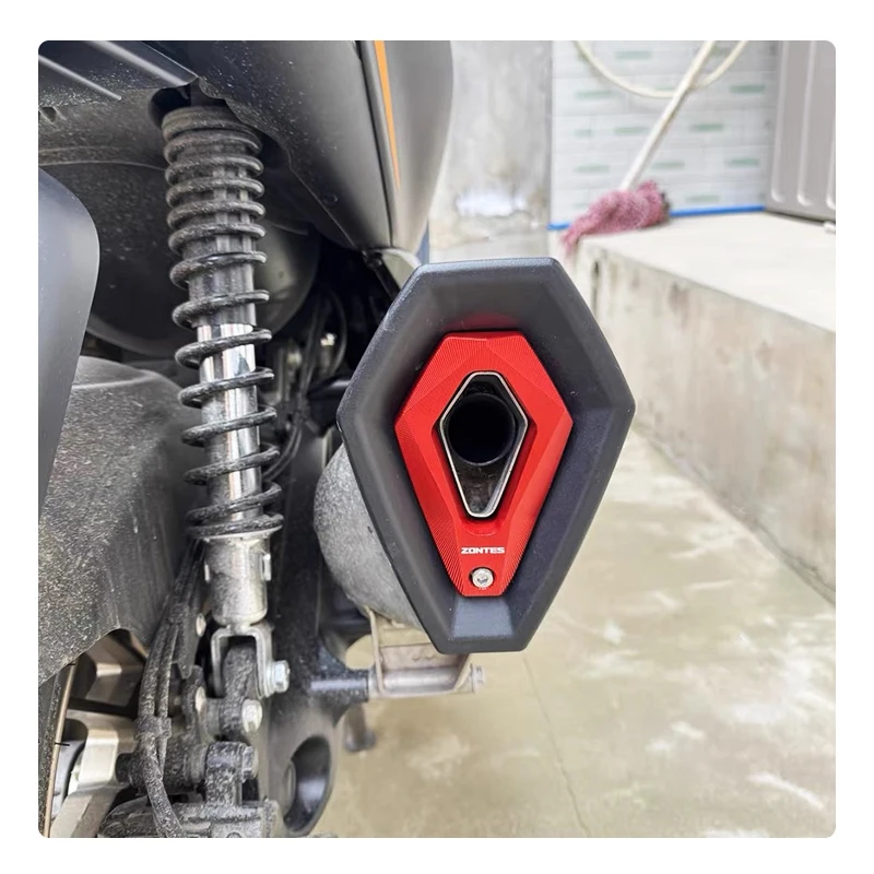 For Zontes 368G 368-G 368G Motorcycle Modified Accessories Exhaust Pipe Protective Decorative Exhaust Pipe Tip Cover