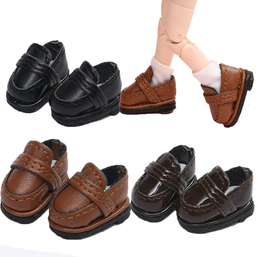 

New Casual Handmade Cute Cowhide Dolls Shoes for 1/11 OB11 Shoes Leather 1/12 BJD Doll Shoes For obitsu11GSCbody9OB11 Doll Boots