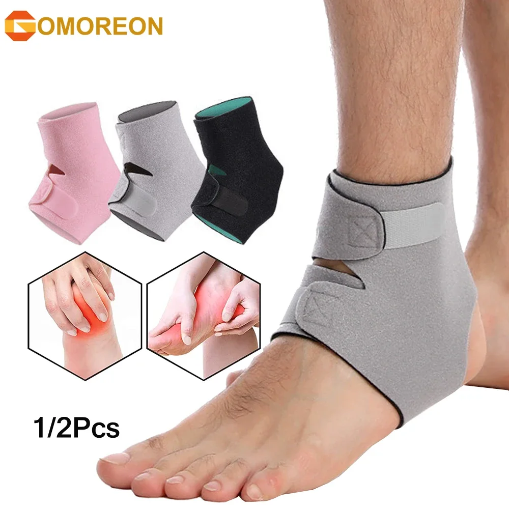 Ankle support ankle straps fitness ankle straps ankle support brace ankle wrist cuffs GOMOREON sports ankle support for men and women-breathable adjustable ankle brace sprain for running cycling basketball