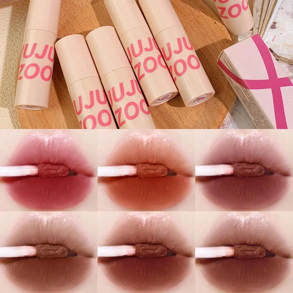 

2023 New Lipstick Matte/Velvet Matte Lip Mud Lip And Waterproof Dual-use Long Cheek Lasting Lipstick S8C4