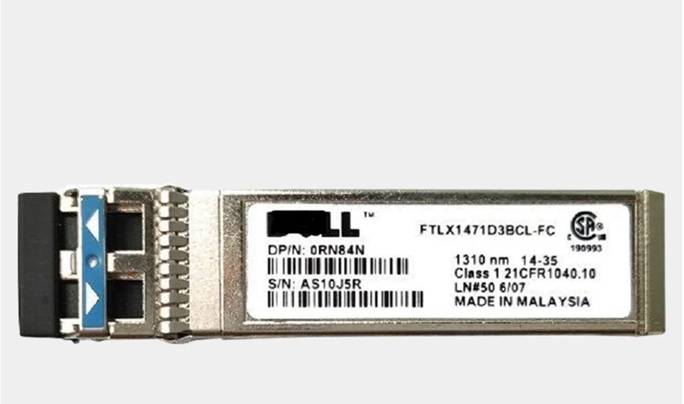 

FTLX1471D3BCL-FC SFP-10G-LR 0RN84N 10GE 10km 1310nm SMF Transceiver module