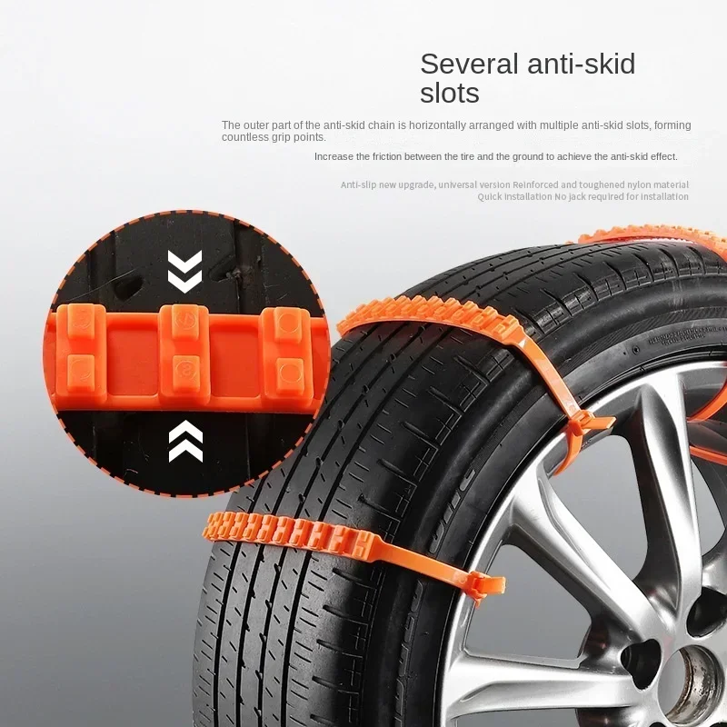 1-50PCS Winter Car Anti-skid Chain Cable Tie Antiskid Reusable Anti-Slip Nylon Cable Ties For Car Tire tire chains