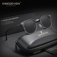 KINGSEVEN Luxury Causal Large Frame Sunglass Women Sunscreen Fashion Polarized UV400 Glasses Outdoor Driving Alloy Eyeglasses