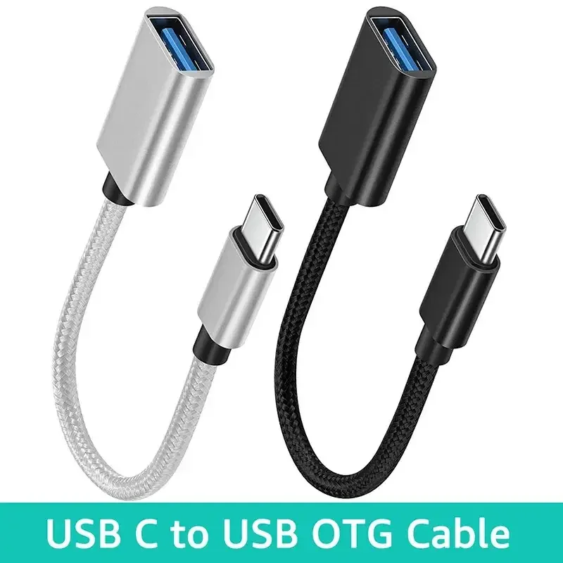 Type-C OTG Cable Adapter USB to Type C Connector Converter for Xiaomi Samsung S20 Huawei MacBook Pro