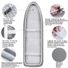 Ironing Board Cover Scorch Resistant, Cotton Cloth Ironing Cover with Padding Heat Reflective Heavy Duty Pad 140x50cm 3
