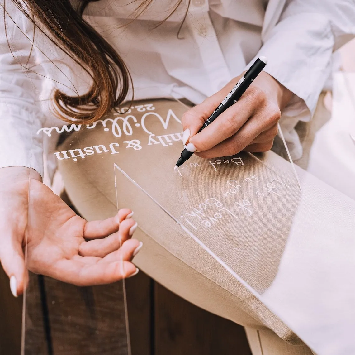 Personalized Wedding Guest Book Sign Letter Acrylic Guestbook Alternative Wedding Guest Book Boho Sign Decoration