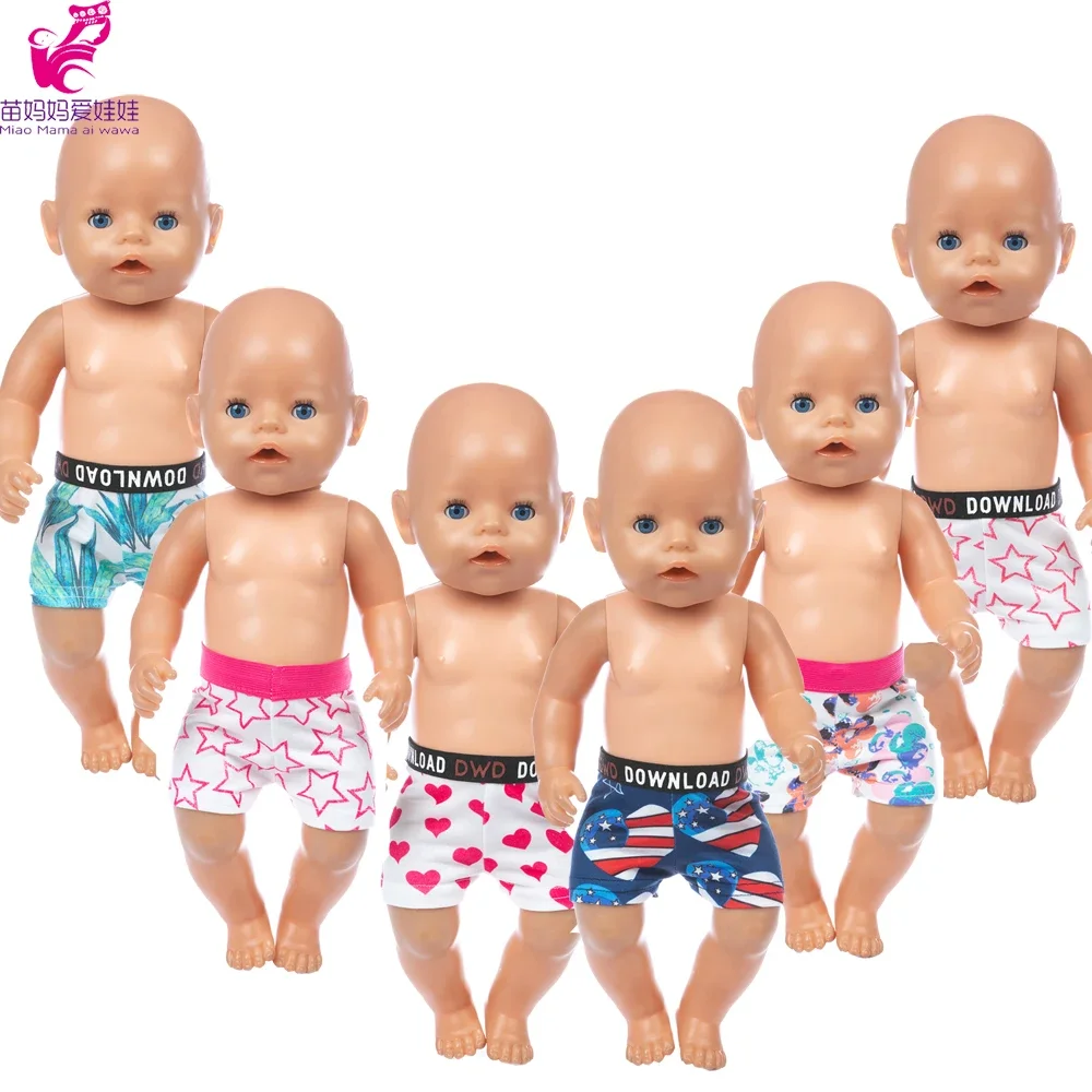 43 cm baby doll girl boy cotton short pants underwear 18 inch girl doll clothes underpants summer maternity short legging high waist belly underpants clothes for pregnant women hot pregnancy shorts