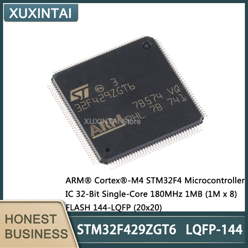 

5Pcs/Lot New Original STM32F429ZGT6 STM32F429 MCU Microcontroller IC 32-Bit 180MHz 1MB (1M x 8) FLASH LQFP-144 (20x20)