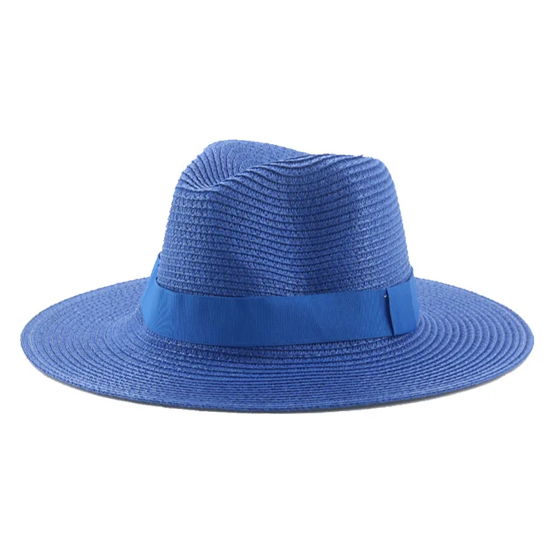 Hats for Women Bucket Sun Hats Ribbon Band Men Hat Straw Summer Panama Formal Outdoor Party Picnic Bucket Hat Sombreros De Mujer